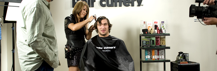 Behind the Scenes at Ovechkin's Hair Cuttery photo shoot, courtesy of OvieStyleNewsroom